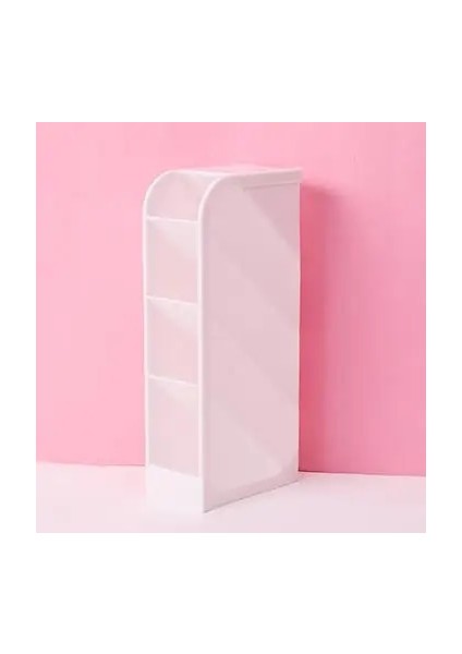 Turuncu Tarzı Çok Fonksiyonlu Şeffaf 4 Gird Masaüstü Organizatör Kalem Tutucu Masası Makyaj Kalem Depolama Standı Kutusu Okul Ofis Kırtasiye (Yurt Dışından)