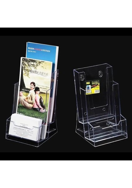 3 Izgara Şeffaf Akrilik Kartvizitlik Broşür Masa Standı Broşür Erkekler Banka Kredi Kartı Şeffaf Tutucu Ofis Ekranı (Yurt Dışından) fiyatları