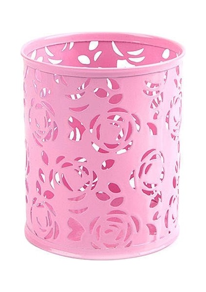 C Tarzı Gül Altın Masa Aksesuarları Sevimli Kalemlik Örgü Masa Düzenleyici Basit Düz Renk Metal Yuvarlak Kare Kalemlik (Yurt Dışından) indirimleri