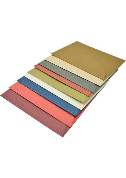 Açık Kahverengi Tarzı Olorful Zarflar Kağıt Retro Boş Kağıt Zarflar 16.2*11.4cm (Yurt Dışından)