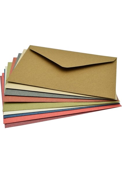 Açık Kahverengi Tarzı Olorful Zarflar Kağıt Retro Boş Kağıt Zarflar 16.2*11.4cm (Yurt Dışından)