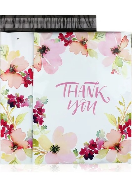 Teşekkür Ederim Tarzı '' cm Baskılı Poly Mailler Kendinden Mühürlü Ambalaj Zarfları Kurye Saklama Poşetleri Elbise Postaları Ambalaj Poşetleri (Yurt Dışından)