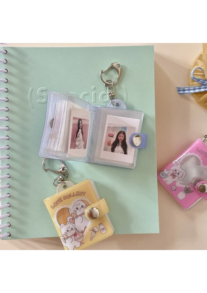 Sarı Tarzı Mınkys Yeni Varış Kawaii Ayı Kpop Fotoğraf Kartları Kitap Idol Fotoğraf Kartı Tutucu Kollu Depolama Kitap Kırtasiye Toplayın (Yurt Dışından) modelleri