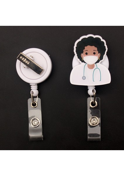 Açık Yeşil Tarzı ° Döndür Kadın Doktor Tarzı Geri Çekilebilir Rozet Makarası Hemşire ve Doktor Kart Sahibinin Ofis ve Hastane Malzemeleri Isim Kartı (Yurt Dışından) modelleri