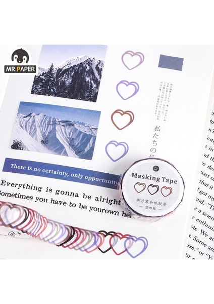 D Stili Mr. Kağıt Rulo Aşk Kalp Şekli Bant Washi Bant Dekoratif Yapışkan Bant Dıy Scrapbooking Sticker Etiket Maskeleme Bandı (Yurt Dışından) modelleri