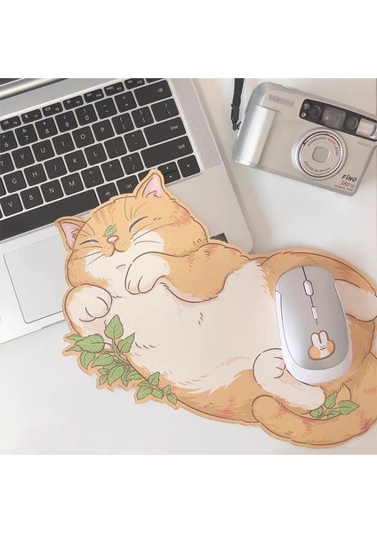 C Tarzı Kawaii Turuncu Kedi Ofis Bilgisayar Sümen Masa Klavye Mouse Pad Uyku Mavi Kedi Masası Kaymaz Mat Oyun Mousepad Mat (Yurt Dışından) fiyatları