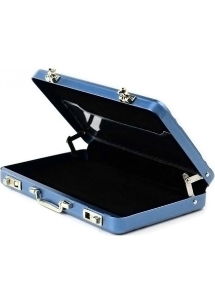 Mavi Stil Kartvizit Kutusu Metal Alüminyum Tutucu Erkek Kadın Kredi Kartvizitlik Kılıf Taşınabilir Bavul Kart Kutusu Kart Cüzdan Kılıfı (Yurt Dışından) fiyatları