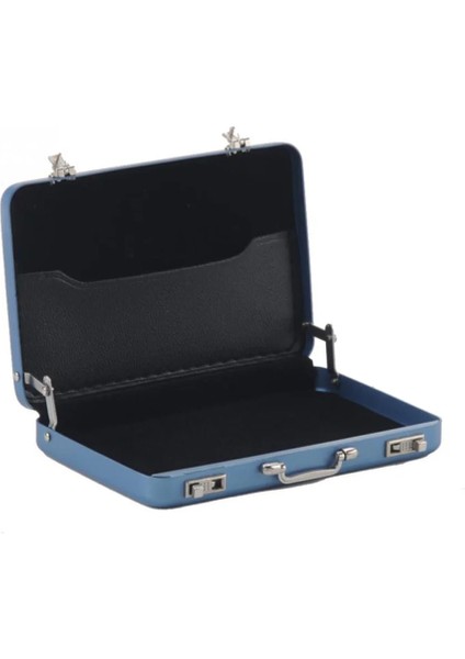 Mavi Stil Kartvizit Kutusu Metal Alüminyum Tutucu Erkek Kadın Kredi Kartvizitlik Kılıf Taşınabilir Bavul Kart Kutusu Kart Cüzdan Kılıfı (Yurt Dışından) indirimleri