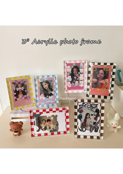Kahverengi Tarzı Sharkbang 3 "akrilik Fotoğraf Çerçevesi Satranç Tahtası Polaroid Kartları Ekran Manyetik Masaüstü Dekorasyon Kart Sahibinin Malzemeleri (Yurt Dışından) fiyatları