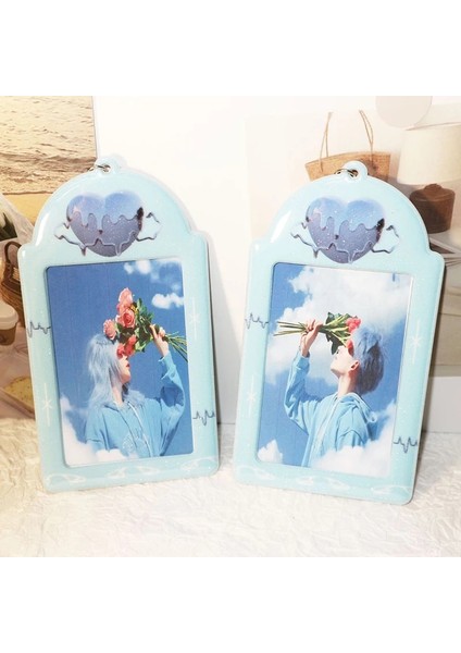 Beyaz Stil Mavi Siyah Pembe Fotocard Tutucu Anahtarlık Kpop Idol Fotoğraf Kol Kart Sahibinin Koruyucu Aşk Kartı Kol Kore Okul Kırtasiye (Yurt Dışından) indirimleri