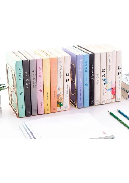 B Tarzı 2 Adet Yuvarlak Metal Masaüstü Kitap Ayracı Kitap Uçları Destek Standı Tutucu Raf Bookrack (Yurt Dışından) indirimleri