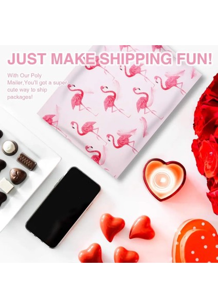 Pembe Kalp Stili Oly Posta Postaları, 10" x 13" Zarflar Plastik Özel Posta G Çantalar, Kendinden Yapışkanlı Şeritli Poli Posta Zarfı (Yurt Dışından) modelleri