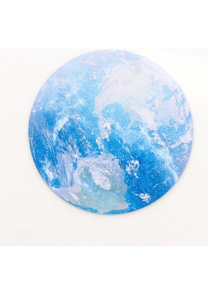 Dünya Tarzı Yuvarlak Göksel Mouse Pad Yumuşak Mat Oyun Bilgisayarı Kapağı Sümen Pedleri Kaymaz Kauçuk Su Geçirmez Ofis Mermer Mouse Pad (Yurt Dışından)