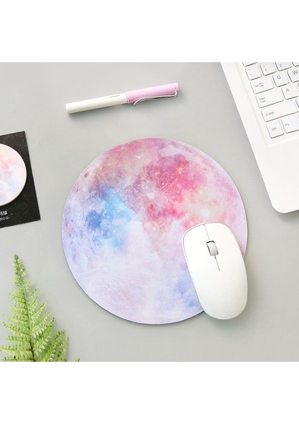 Dünya Tarzı Yuvarlak Göksel Mouse Pad Yumuşak Mat Oyun Bilgisayarı Kapağı Sümen Pedleri Kaymaz Kauçuk Su Geçirmez Ofis Mermer Mouse Pad (Yurt Dışından) fırsatları