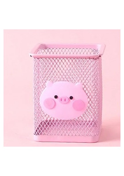 Kare Tarzı Kawak Pik Demir Kalemlik Ofis Organizatör Kozmetik Makyaj Fırçaları Aracı Bardak Tutucu Kılıf Kalem Konteyner Ofis Malzemeleri (Yurt Dışından)