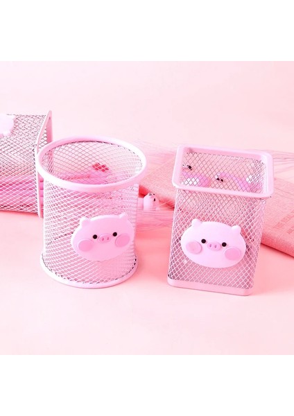 Kare Tarzı Kawak Pik Demir Kalemlik Ofis Organizatör Kozmetik Makyaj Fırçaları Aracı Bardak Tutucu Kılıf Kalem Konteyner Ofis Malzemeleri (Yurt Dışından) indirimleri