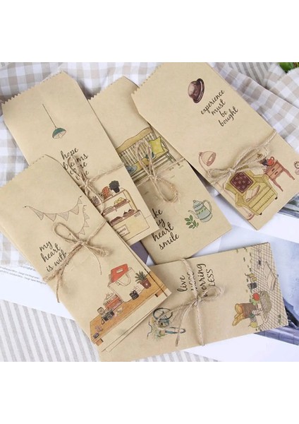 Rastgele Bir Stil Lot Basit Yaşam Zarf Kartpostal Düğün Davetiyesi Kağıt Kağıt Torba Ücretleri Mektup Kağıt Kapak Ofis Kırtasiye 8.5*19.5 cm (Yurt Dışından)