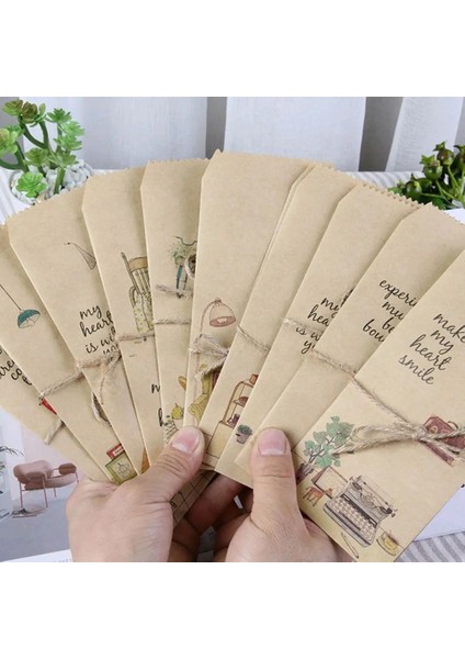 Rastgele Bir Stil Lot Basit Yaşam Zarf Kartpostal Düğün Davetiyesi Kağıt Kağıt Torba Ücretleri Mektup Kağıt Kapak Ofis Kırtasiye 8.5*19.5 cm (Yurt Dışından) modelleri