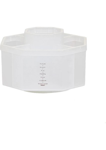 Buzlu Stil Basit Modern Büyük Kapasiteli Ofis Masaüstü Depolama Sevimli Dönen Kozmetik Depolama Kovası Kalem Tutucu (Yurt Dışından)