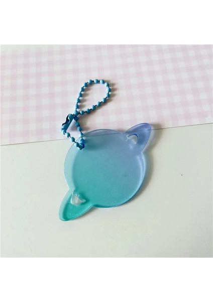 No.4 Stili Ins Özel Şekilli Degrade Renk Kordon Anahtarlık Yaratıcı Kendi Başına Yap Çıkartma Kawaii Sırt Çantası Dekoratif Kolye Akrilik Şeffaf (Yurt Dışından)