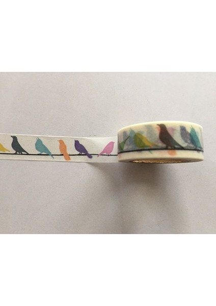 NO.2340 Tarzı S Beden Jiataihe Kuş Washi Bant Kuş Japon Pirinç Kağıdı Baskı Maskeleme Bandı Diy mt Newdiy Yapışkan Bant (Yurt Dışından) fiyatları