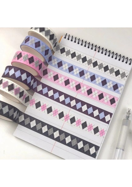 F Stili Kore Ins Elmas Izgara Yapışkanlı Kağıt Bant Kawaii Washi Bant Planlayıcısı El Hesabı Dıy Dekoratif Bant Okul Kırtasiye (Yurt Dışından) fiyatları