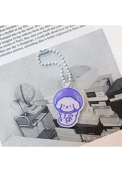 Bir Stil Ins Karikatür Sevimli Uzay Giysisi Hayvanlar Anahtarlık Akrilik Kız Çocuk Çantası Yaratıcı Diy Dekoratif Kolye Kawaii Aksesuarları Moda Süs (Yurt Dışından)