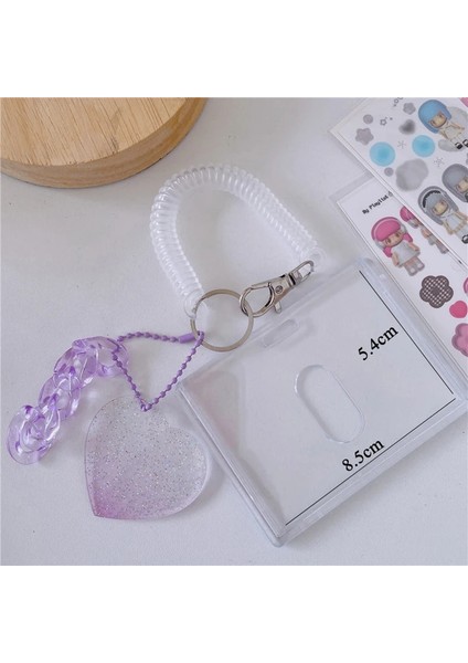 No.4 Stili Şeffaf Kart Tutucu Kpop Dıy Kart Sahipleri Akrilik Koruyucu Kılıf Kolye Çalışma Otobüsü Banka Fotocard Tutucu Kımlık Kartı Tutucu (Yurt Dışından) indirimleri