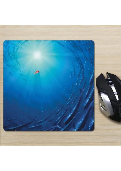F-180X220X2MM Stili Kelebek Pembe Mouse Pad Estetik Küçük Bilgisayar Dizüstü Bilgisayar Kaymaz Kauçuk Klavye Pedi Masa Mat Ofis Ev Masaüstü Kurutma Kağıtları (Yurt Dışından)