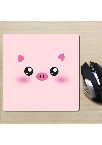 F-180X220X2MM Stili Kelebek Pembe Mouse Pad Estetik Küçük Bilgisayar Dizüstü Bilgisayar Kaymaz Kauçuk Klavye Pedi Masa Mat Ofis Ev Masaüstü Kurutma Kağıtları (Yurt Dışından)