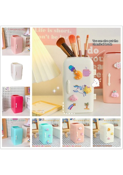 B Tarzı Yaratıcı Buzdolabı Kalemlik Çıkartmalar ile Çocuklar Büyük Kapasiteli Masaüstü Organizatör Kırtasiye Çeşitli Eşyalar Depolama Ofis Malzemeleri (Yurt Dışından) fiyatları