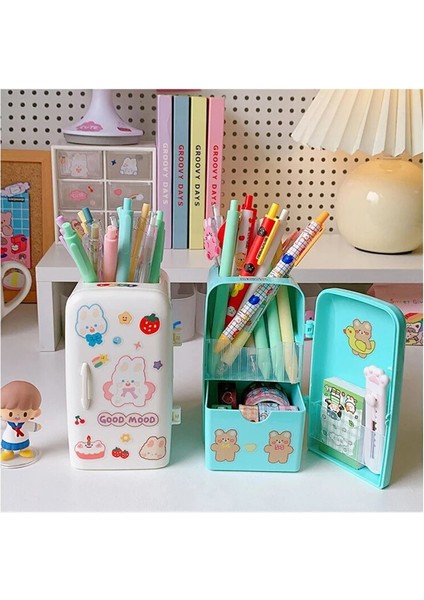 B Tarzı Yaratıcı Buzdolabı Kalemlik Çıkartmalar ile Çocuklar Büyük Kapasiteli Masaüstü Organizatör Kırtasiye Çeşitli Eşyalar Depolama Ofis Malzemeleri (Yurt Dışından) modelleri