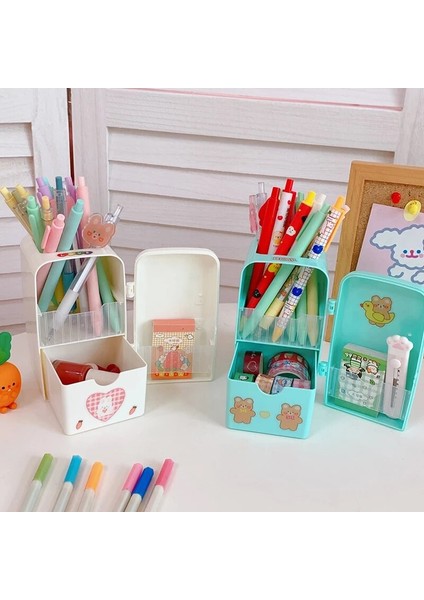 B Tarzı Yaratıcı Buzdolabı Kalemlik Çıkartmalar ile Çocuklar Büyük Kapasiteli Masaüstü Organizatör Kırtasiye Çeşitli Eşyalar Depolama Ofis Malzemeleri (Yurt Dışından) fırsatları