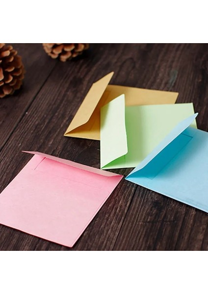 Kraft Tarzı Olor Kare Boş Zarflar 100* Tebrik Kartları Mini CD Zarflar Kartı Düğün Davetiyesi (Yurt Dışından) indirimleri