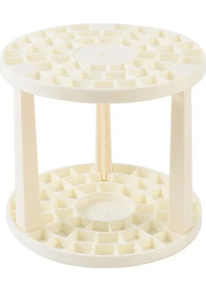 Beyaz Stil Taşınabilir 49 Delik Boya Fırçası Kalemlik Suluboya Boya Fırçası Tutucu Standı Boyama Malzemeleri Öğrenciler Için Masa Düzenleyici (Yurt Dışından)