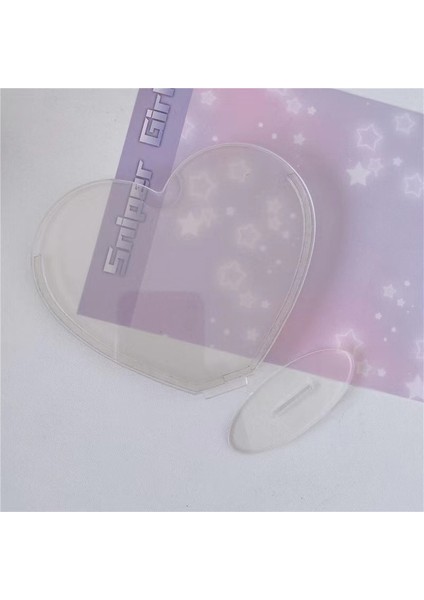 No.15 Tarzı Kawaii Şeffaf Degrade Aşk Bulutlar Akrilik Dıy Kart Standı Fotocard Tutucu Fotoğraf Çerçevesi Kart Tutucu Masaüstü Süsleme (Yurt Dışından)