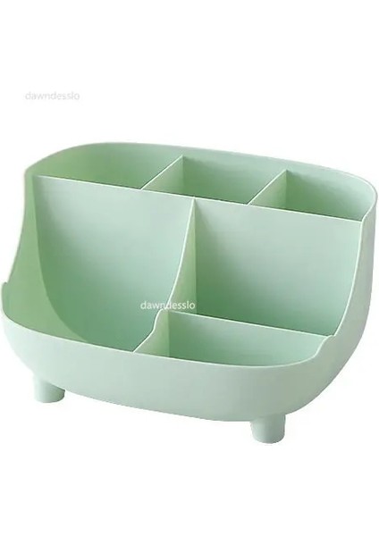 Yeşil Stil Yaratıcı 6 Gird Masaüstü Organizatör Kalem Tutucu Çok Fonksiyonlu Masa Makyaj Kalem Depolama Standı Kutusu Okul Ofis Kırtasiye (Yurt Dışından)