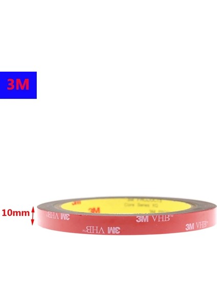 10 mm Tarzı 3m Vhb Akrilik Yapıştırıcı Çift Taraflı Köpük Bant Güçlü Yapışkan Ped Su Geçirmez Yüksek Li Yeniden Kullanılabilir Ev Araba Ofis Dekorasyonu (Yurt Dışından)