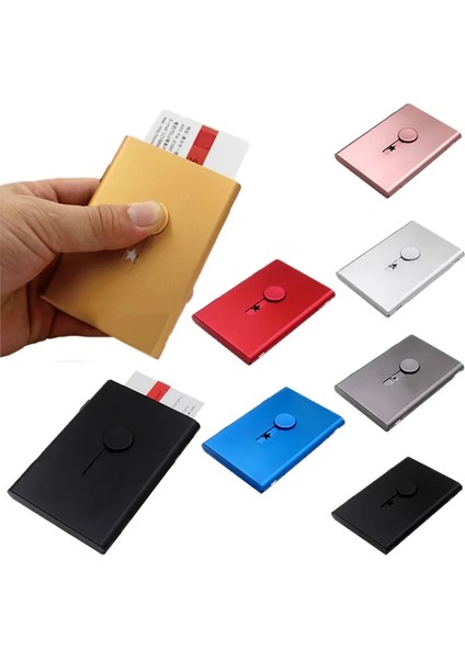 Gümüş Tarzı Yeni Yaratıcı El Itme Kartvizit Kutusu Metal Mat Doku Kart Tutucu Taşınabilir Pratik Kart Organizatör (Yurt Dışından) fiyatları