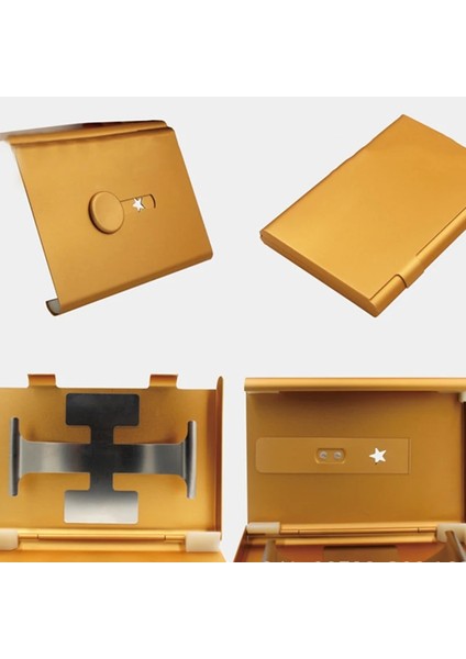 Gümüş Tarzı Yeni Yaratıcı El Itme Kartvizit Kutusu Metal Mat Doku Kart Tutucu Taşınabilir Pratik Kart Organizatör (Yurt Dışından) indirimleri