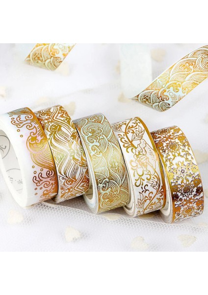 E Stili Maskeleme Altın Folyo Folyo Diy Craft Glitter Vinç Kağıt Yapışkan Yapıştırıcı Chinease Desen Washi Bant Kırtasiye Okul Malzemeleri (Yurt Dışından) fiyatları