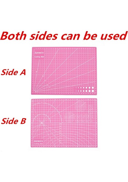 Pembe Stil A * 22CM Dikiş Kesme Paspasları Çift Taraflı Plaka Tasarımı Gravür Kesme Tahtası Mat El Yapımı El Aletleri 1 Adet (Yurt Dışından) modelleri