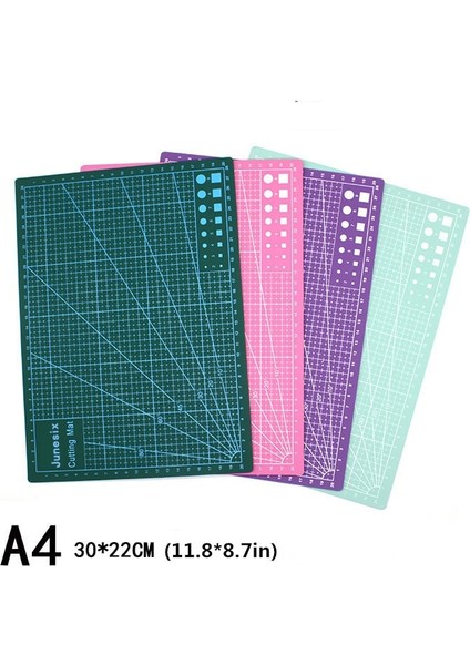 Pembe Stil A * 22CM Dikiş Kesme Paspasları Çift Taraflı Plaka Tasarımı Gravür Kesme Tahtası Mat El Yapımı El Aletleri 1 Adet (Yurt Dışından) indirimleri