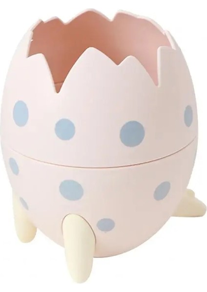 Pembe Tarzı Güzel Dinozor Yumurta Şekli Kalem Tutucu Sevimli Büyük Kapasiteli Plastik Kalem Kutusu Ev Dekor Için Organizatör Ofis Saklama Kutuları (Yurt Dışından)