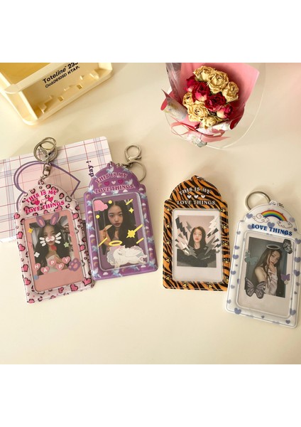D Stili Mınkys Kawaii Kpop Fotoğraf Kartları Kart Sahibinin Zincir Koruyucu Idol Fotoğraf Kollu Hediye Okul Kırtasiye ile (Yurt Dışından) indirimleri