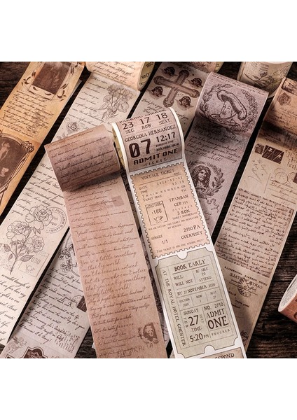 G Tarzı Avrupa Estetik Dergisi Washi Bant Eski Yaratıcı Dıy Günlüğü El Kitabı Scrapbooking Dekoratif Washi Bant Çıkartmalar Kırtasiye (Yurt Dışından) modelleri
