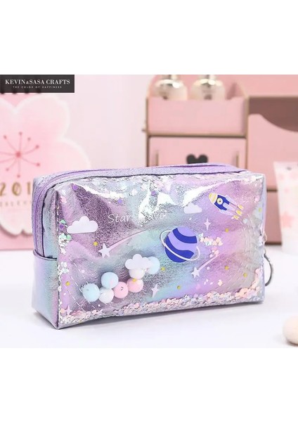 Büyük Beyaz Tarzı Yıldız Kalem Kutusu Glitter Büyük Kapasiteli Kalem Kutusu Okul Kalem Makyaj Çantası Malzemeleri Kalem Çantası Okul Kutusu Kalem Kılıfı Kırtasiye (Yurt Dışından) fiyatları