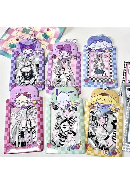 C Tarzı Sevimli Karikatür Karakterler Kpop Fotoğraf Kartı Tutucu Idol Fotoğraf Koruyucu Ekran Kollu Kawaii Kırtasiye Öğrenci Kolye Çocuklar Hediye (Yurt Dışından) fiyatları