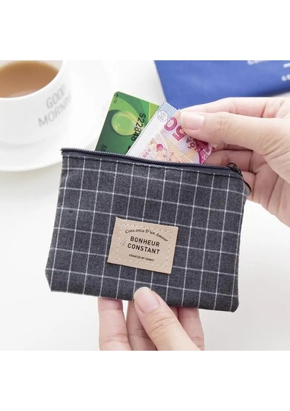 Bordo Tarzı Minilarge Kapasiteli Tuval Kısa Stil Izgara ve Çizgili Kalem Kutusu Kırtasiye Okul Kaynağı Kalem Kutusu Çantası (Yurt Dışından) indirimleri