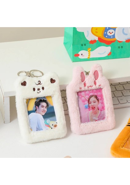 Kaplan 2 Stili Sharkbang 3 Inç Kawaii Peluş Kpop Tutucu Sevimli Ayı Idolkartpostallar Saklama Kartı Çanta Polaroid Organizatör Toplamak (Yurt Dışından) indirimleri